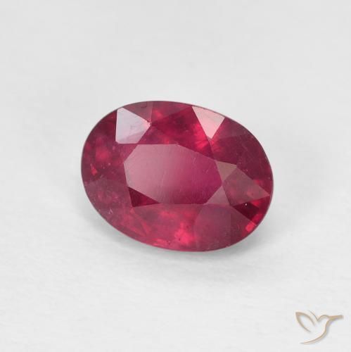 Rubí Medium Dark-Red natural de 1.85 ct, Ovalada, VS