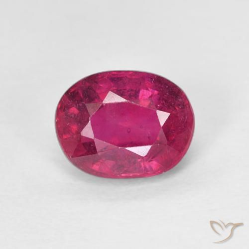 1.88ct Natural Rojo claro Rubí, Ovalada, VS
