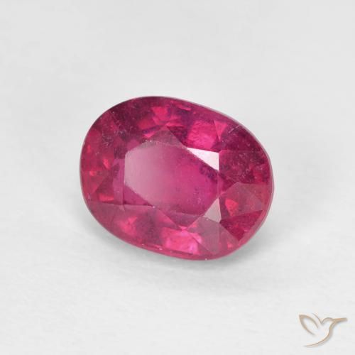 Rubí Rojo claro natural de 1.88 ct, Ovalada, VS