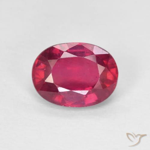 1.78ct Natural Rojo rosado Rubí, Ovalada, VS