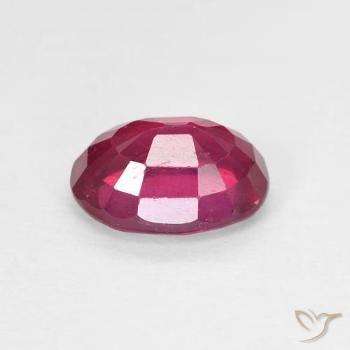 Rubí Rojo rosado natural de 1.78 ct, Ovalada, VS