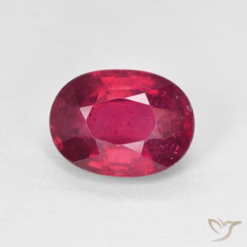 1.99ct Natural Medium Dark-Red Rubí, Ovalada, VS