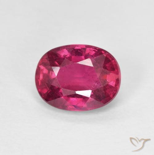 1.73ct Natural Rojo rosado Rubí, Ovalada, VS