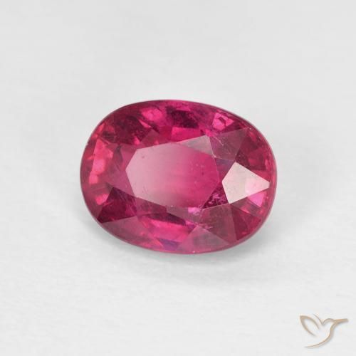 Rubí Rojo rosado natural de 1.73 ct, Ovalada, VS