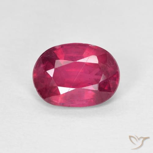 1.58ct Natural Rosado rojizo intenso Rubí, Ovalada, VS