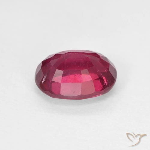 Rubí Rosado rojizo intenso natural de 1.78 ct, Ovalada, VS