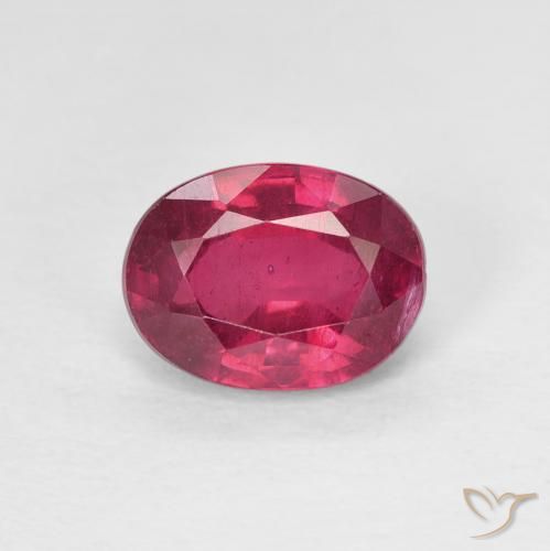 1.89ct Natural Medium Dark-Red Rubí, Ovalada, VS