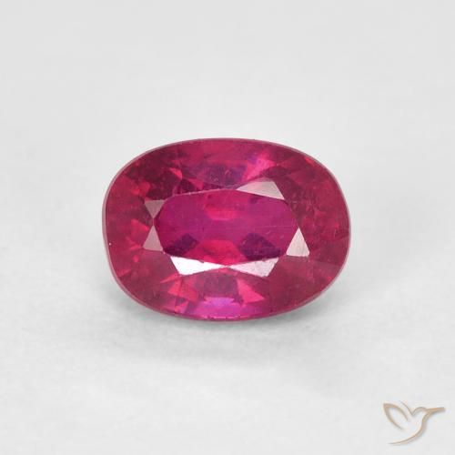 1.29ct Natural Rojo claro Rubí, Ovalada, VS