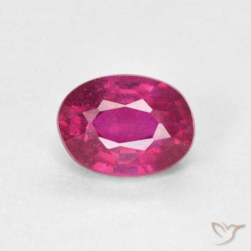 1.24ct Natural Rojo claro Rubí, Ovalada, VS