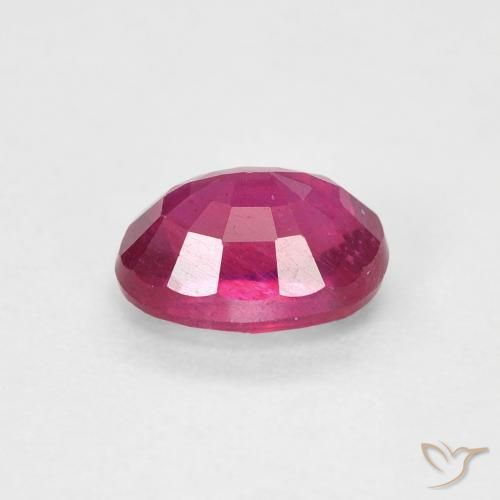 Rubí Rojo claro natural de 1.24 ct, Ovalada, VS