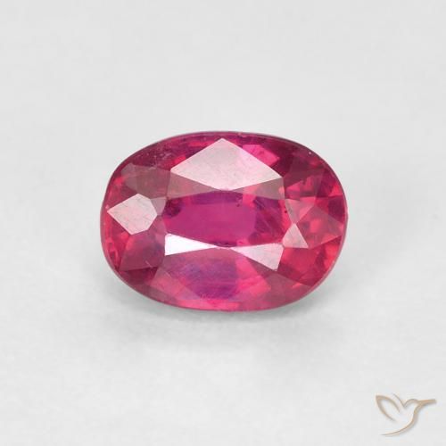 1.18ct Natural Rojo claro Rubí, Ovalada, VS