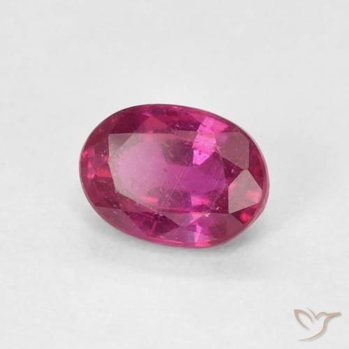 Rubí Rojo claro natural de 1.20 ct, Ovalada, VS