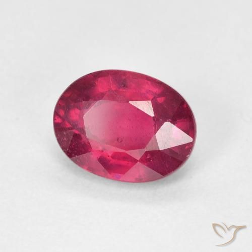 Rubí Rojo claro natural de 1.88 ct, Ovalada, VS