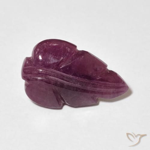 Rubí Rojo púrpura natural de 3.55 ct, Elegante, Opaco