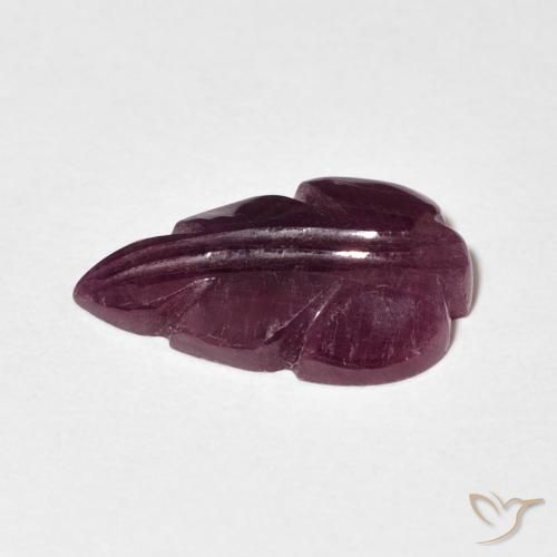 Rubí Rojo púrpura natural de 3.55 ct, Elegante, Opaco