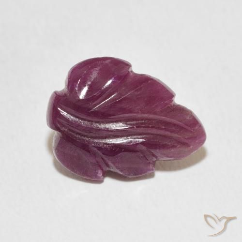 3.28ct Natural Medium Dark-Purple Rubí, Elegante, Opaco