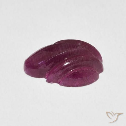 Rubí Púrpura medio natural de 2.88 ct, Elegante, Opaco