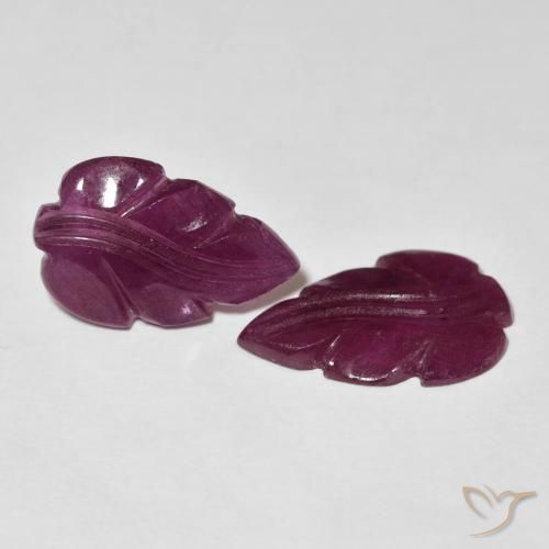Gemas de Rubí Medium Dark-Purple natural de 6.13 ct, Elegante, Opaco