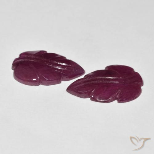 Gemas de Rubí Medium Dark-Purple natural de 6.13 ct, Elegante, Opaco