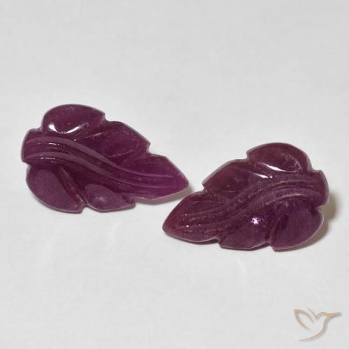 3.95ctw Natural Medium Dark-Purple Rubí, Elegante, Opaco