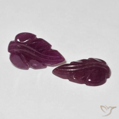 Gemas de Rubí Medium Dark-Purple natural de 3.95 ct, Elegante, Opaco
