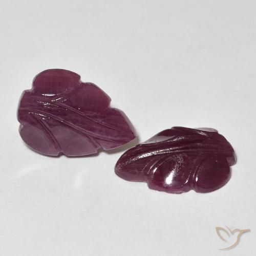 Gemas de Rubí Rojo frambuesa natural de 7.29 ct, Elegante, Opaco