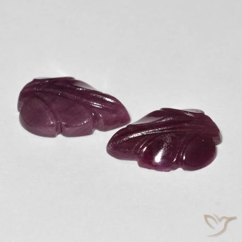 Gemas de Rubí Rojo frambuesa natural de 7.29 ct, Elegante, Opaco