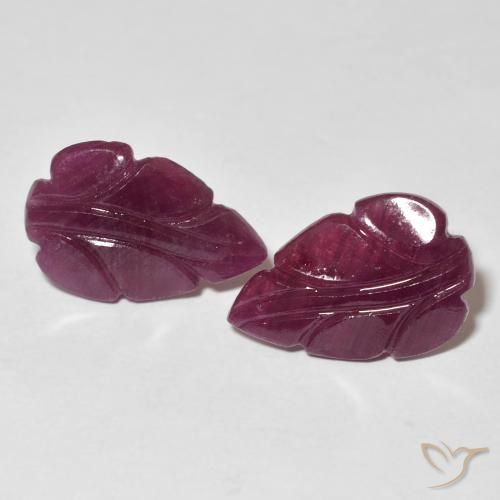 7.08ctw Natural Medium Dark-Purple Rubí, Elegante, Opaco