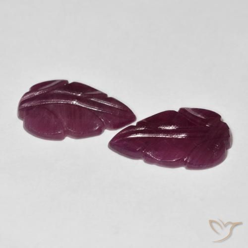 Gemas de Rubí Medium Dark-Purple natural de 7.08 ct, Elegante, Opaco