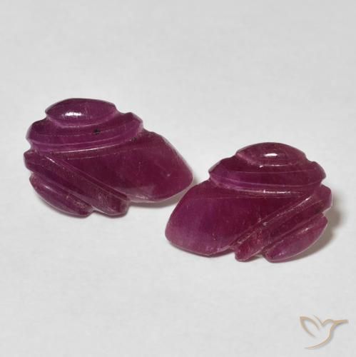 3.20ctw Natural Medium Dark-Purple Rubí, Elegante, Opaco