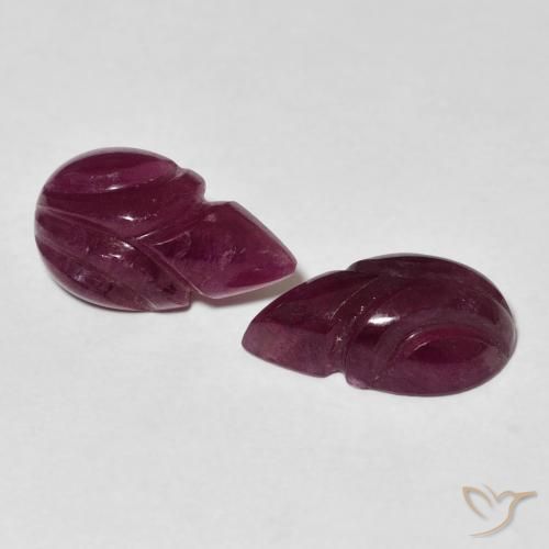 Gemas de Rubí Rojo frambuesa natural de 6.21 ct, Elegante, Opaco