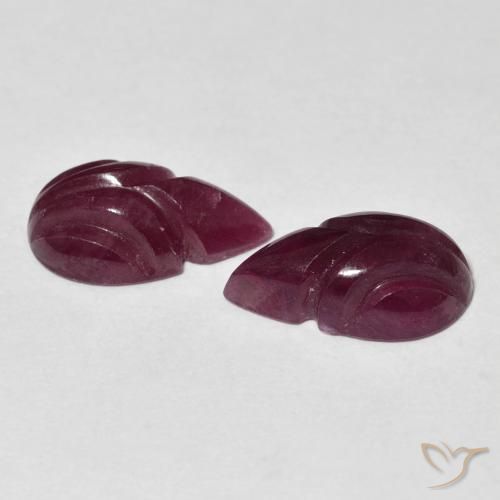Gemas de Rubí Rojo frambuesa natural de 6.21 ct, Elegante, Opaco