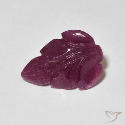 3.21ct Natural Púrpura oscuro Rubí, Elegante, Opaco