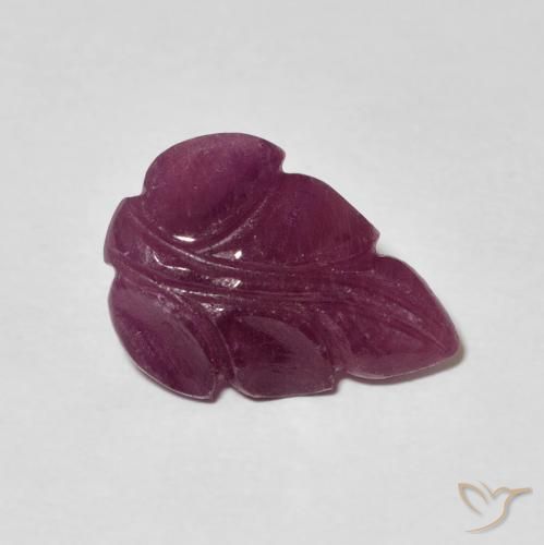 Rubí Púrpura oscuro natural de 3.21 ct, Elegante, Opaco
