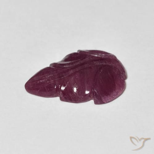 Rubí Púrpura oscuro natural de 3.21 ct, Elegante, Opaco