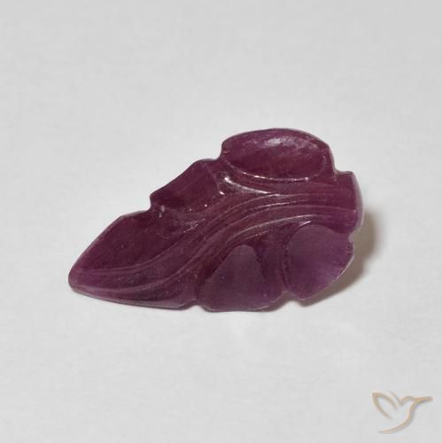 2.40ct Natural Medium Dark-Purple Rubí, Elegante, Opaco