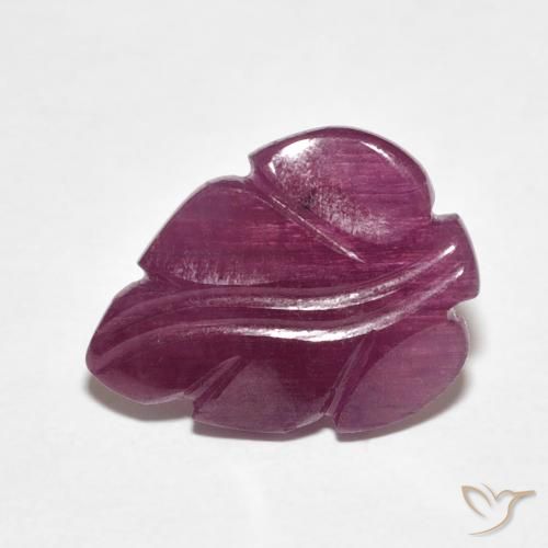 4.38ct Natural Púrpura ciruela Rubí, Elegante, Opaco