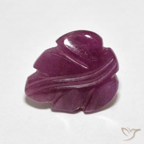 3.57ct Natural Medium Dark-Purple Rubí, Elegante, Opaco
