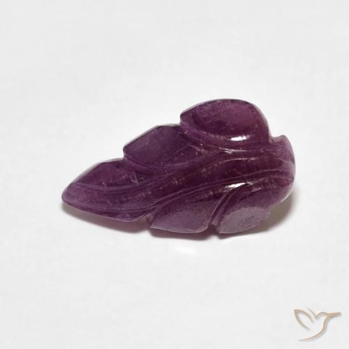 2.37ct Natural Medium Dark-Purple Rubí, Elegante, Opaco