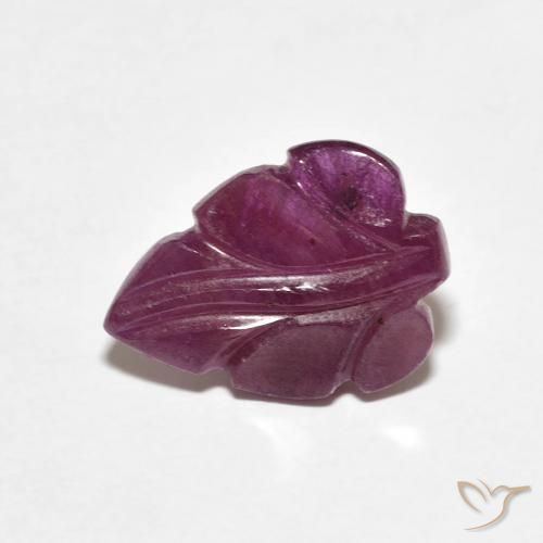 2.98ct Natural Medium Dark-Purple Rubí, Elegante, Opaco