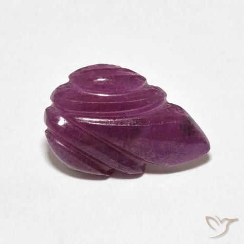 3.19ct Natural Medium Dark-Purple Rubí, Elegante, Opaco