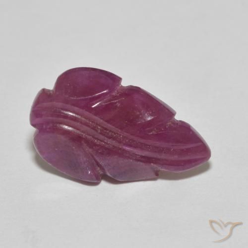 Rubí Púrpura medio natural de 4.07 ct, Elegante, Opaco