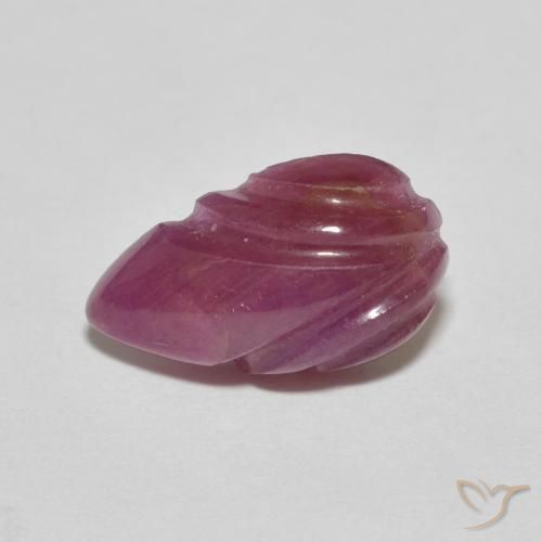 3.48ct Natural Medium Dark-Purple Rubí, Elegante, Opaco