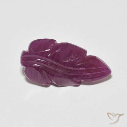 Rubí Rojo oscuro natural de 3.38 ct, Elegante, Opaco