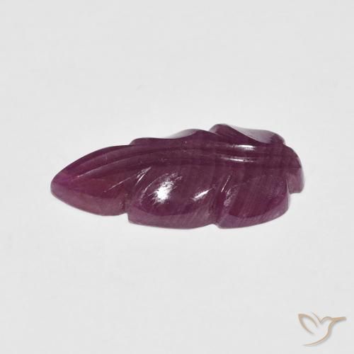 Rubí Rojo oscuro natural de 3.38 ct, Elegante, Opaco