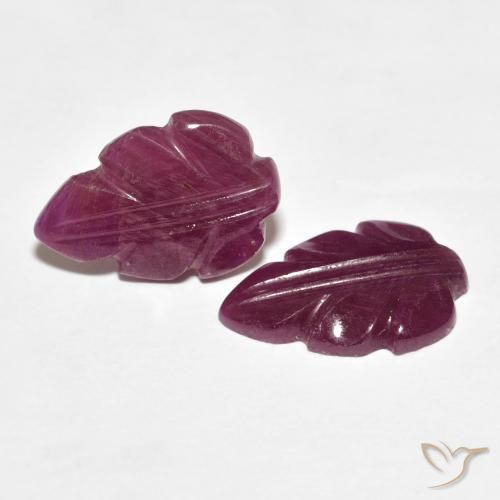 Gemas de Rubí Rojo oscuro natural de 5.53 ct, Elegante, Opaco