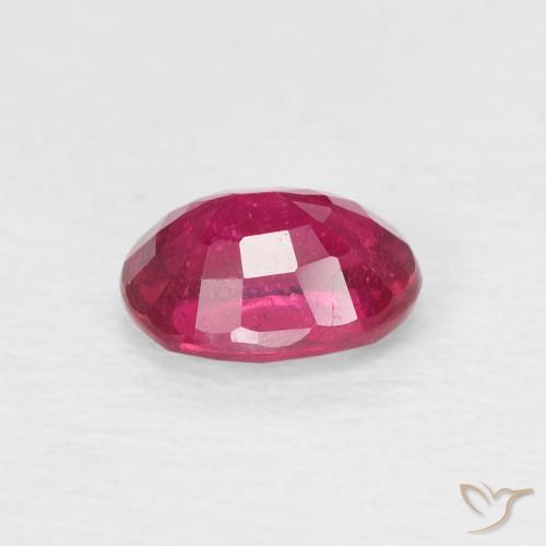 Rubí Rojo púrpura natural de 1.19 ct, Ovalada, VS