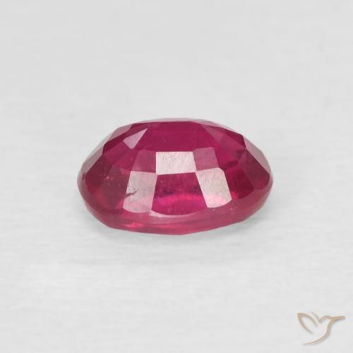 Rubí Rojo medio natural de 1.22 ct, Ovalada, VS