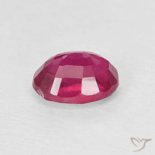 Rubí Rojo claro natural de 1.28 ct, Ovalada, VS