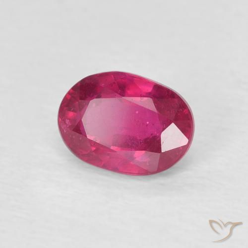 Rubí Rojo claro natural de 1.21 ct, Ovalada, VS